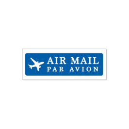Carimbo Auto Entintado AIR MAIL PAR AVION 飛行機 エアメールスタンプ airplane セルフインキング