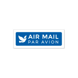 Carimbo Auto Entintado AIR MAIL PAR AVION 鳥 エアメールスタンプ bird birds セルフインキング