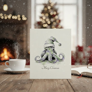 Carimbo Auto Entintado Alegria de Natal de Octopus, personalizada