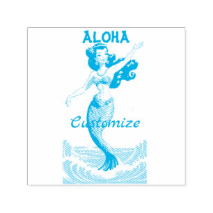 Carimbo Auto Entintado Aloha Sereia Thunder_Thunder_Cove