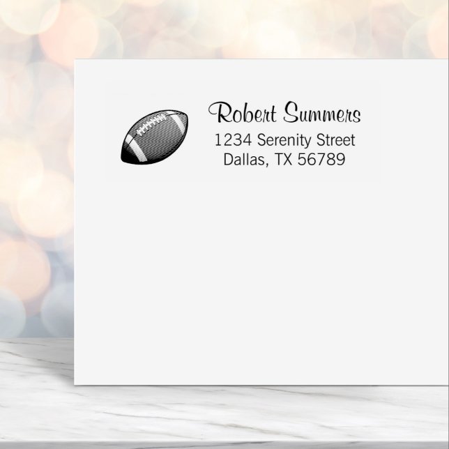 Carimbo Auto Entintado American Football Ball (Criador carregado)