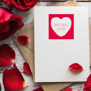 Carimbo Auto Entintado Amor Coração Salve a Data Casamento