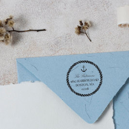 Carimbo Auto Entintado Âncora e corda náutica