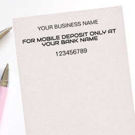 CARIMBO AUTO ENTINTADO APENAS DEPÓSITO MÓVEL ENDOSSO BANCÁRIO EMPRESARIAL