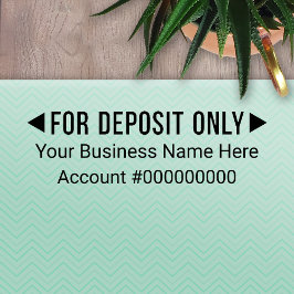 Carimbo Auto Entintado Apenas para Depósito - Empresa Básica 2 Linhas