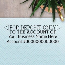 Carimbo Auto Entintado Apenas para Depósito - Escritório Básico ou Banco 