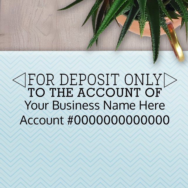 Carimbo Auto Entintado Apenas para Depósito - Escritório Básico ou Banco  (Criador carregado)