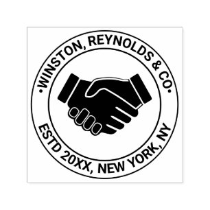 Carimbo Auto Entintado Aperto de mão Empresarial Profissional Nome Data d