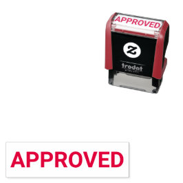 Carimbo Auto Entintado Approved Document Stamp