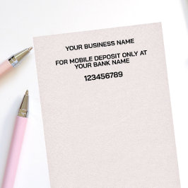 CARIMBO AUTO ENTINTADO APROVAÇÃO DE DEPÓSITO MÓVEL MODERNO BANCO