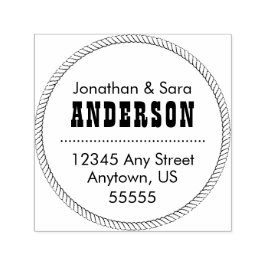 Carimbo Auto Entintado Arredondar Endereço de Retorno de Frame