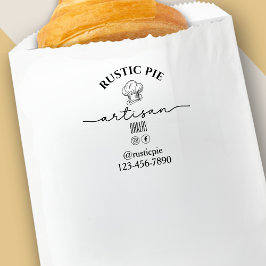 Carimbo Auto Entintado Artisan Chef Hat Business Name Bakery