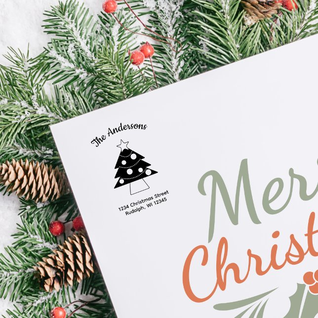 Carimbo Auto Entintado Árvore de Natal de Starlight muito Feliz (Criador carregado)