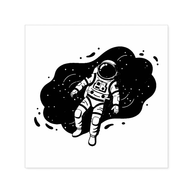 Carimbo Auto Entintado Astronauta (Design)