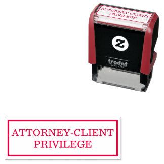 Carimbo Auto Entintado Attorney Client Privilege