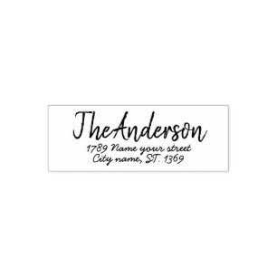 Carimbo Auto Entintado Auto que cobre o selo do endereço do remetente