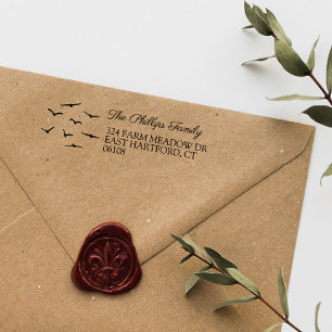 Carimbo Auto Entintado Aves Voadoras País Fazenda Nome e Endereço Rural