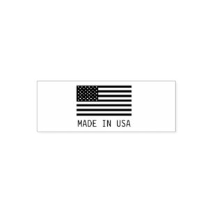 Carimbo Auto Entintado Bandeira americana clássica feita no negócio dos