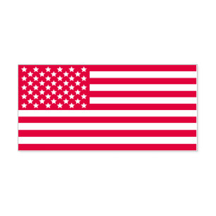 Carimbo Auto Entintado Bandeira dos Estados Unidos patriótica EUA V2 da