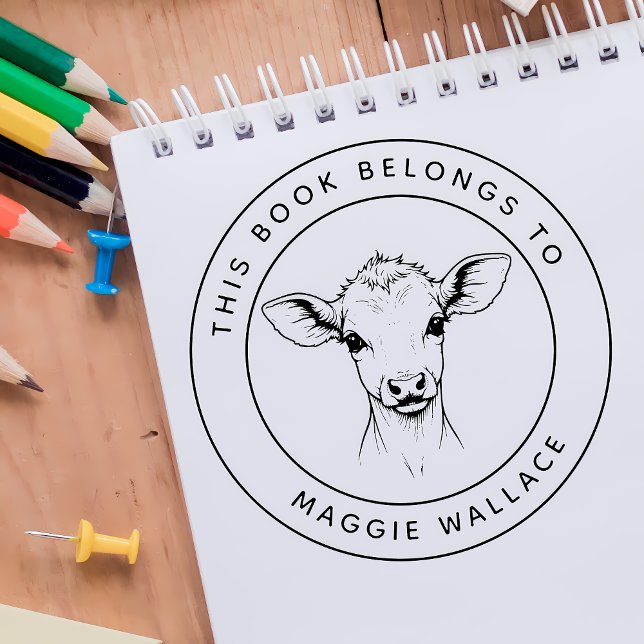 Carimbo Auto Entintado Bebê Personalizado Este Livro Pertence Ao Nome Da  (Criador carregado)