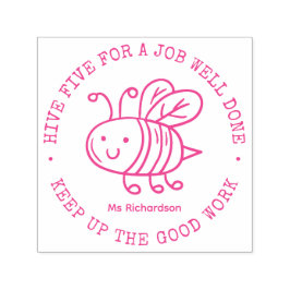 Carimbo Auto Entintado Bela Abelha De Mel Bem Feita Professora Louvando