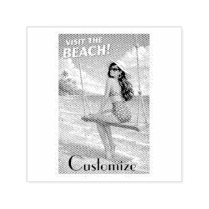 Carimbo Auto Entintado Beleza Retro Vintage de Banho Thunder_Cove