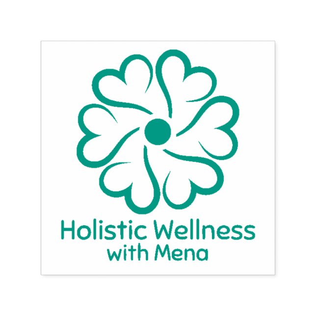 Carimbo Auto Entintado Bem-estar holístico (Design)