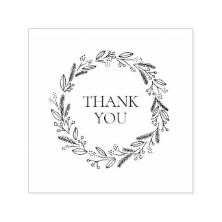 Carimbo Auto Entintado Berry Wreath Classic Self Inking Stamp