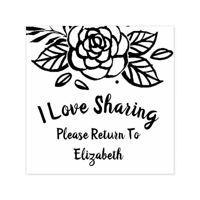 Carimbo Auto Entintado Biblioteca de Empréstimos do Monograma Book Club R (Design)