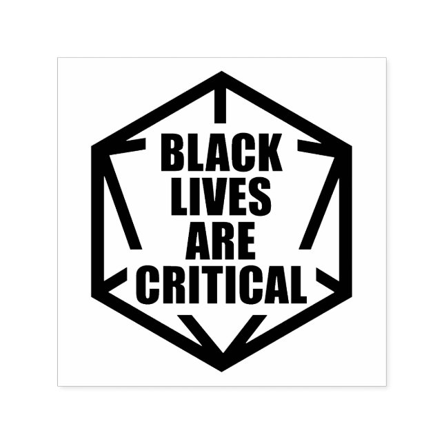 Carimbo Auto Entintado BLM Black Lives são críticas [B&W] (Design)