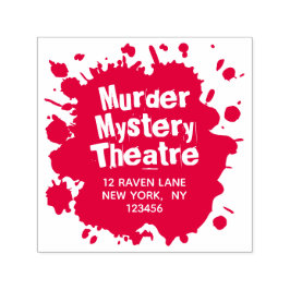 Carimbo Auto Entintado Bloqueio de Manchas de Sangue - Endereço de Retorn