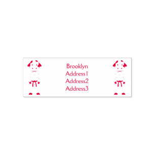 Carimbo Auto Entintado Boca-branca em desenho animado em kung fu