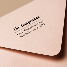 Carimbo Auto Entintado Bold Modern Elegant apelido da família serif casam