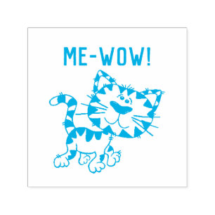 Carimbo Auto Entintado Bom trabalho professor gatinho me-uau miau A+ exce