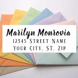 Carimbo Auto Entintado Bonito Rosa do Endereço de Retorno Personalizado