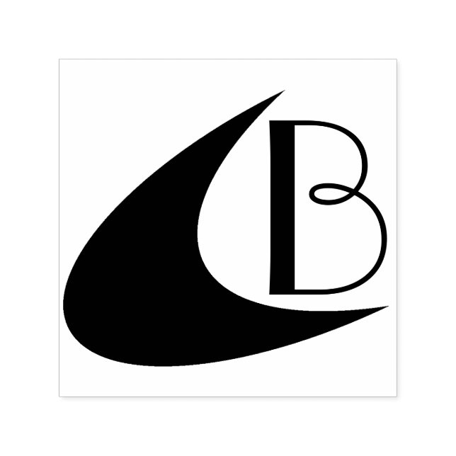 Carimbo Auto Entintado Boomerang & Inicial (Design)