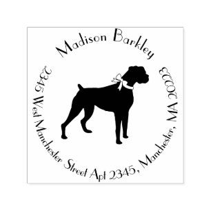 Carimbo Auto Entintado Boxer Dog Puppy