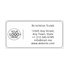 Carimbo Auto Entintado Business Adicionar seu logotipo Limpar Endereço de