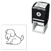 Cachorro Sentado Cartoon Engraçado