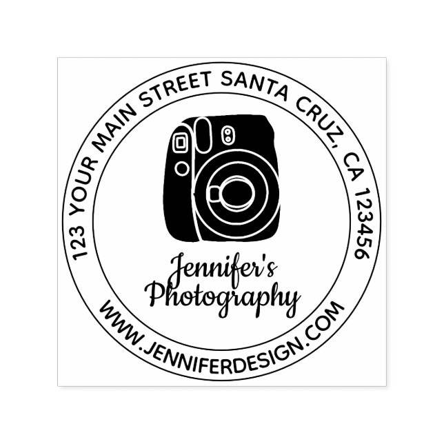 Carimbo Auto Entintado Câmara Vintage (Design)