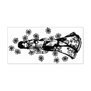 Carimbo Auto Entintado Capricorn Belly Dancer Goddese Zodiac Bellydance
