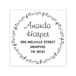 Carimbo Auto Entintado Captivação inspirada pelo endereço de devolução Mu