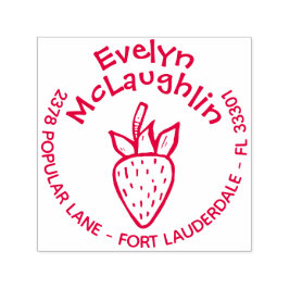 Carimbo Auto Entintado Caramelo de Devolução Personalizado Endereço Pré-I