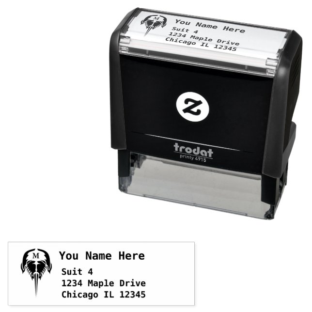 Carimbo Auto Entintado Caranguejo-Ferradura no Retorno Tribal da Tatuagem (In Situ)