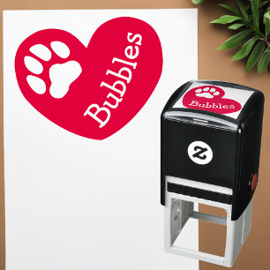 Carimbo Auto Entintado Cartaz de Impressão de Pet Nome de Pet Assinatura 