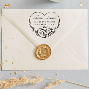 Carimbo Auto Entintado Casamento com Roteiro Moderno