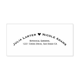 Carimbo Auto Entintado Casamento de outono de outono de outono Russo Seco