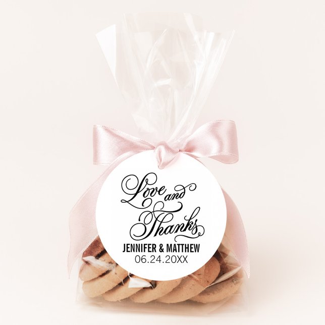 Carimbo Auto Entintado Casamento de Script de Amor e Obrigados (Criador carregado)