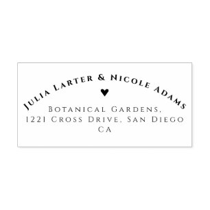 Carimbo Auto Entintado Casamento de Wreath com Orquídeas Selvagens Rosa P