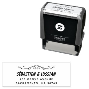 Carimbo Auto Entintado casamento simples